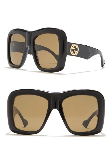 gucci square sunglasses|gucci unisex fashion 54mm sunglasses.